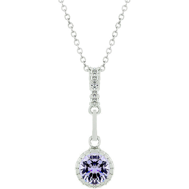 Avera Minimalist Teardrop Pendant Necklace in Sterling Silver