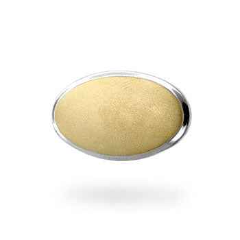Avera Oval Eye Pendant Necklace in Beige