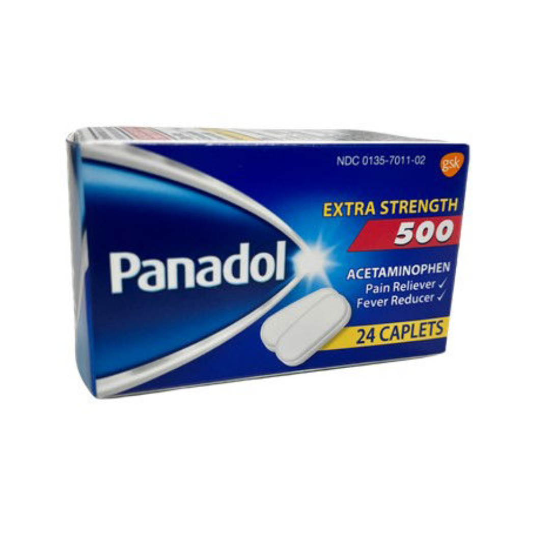 Panadol Extra Strength 500 mg 50 Caplets DestGlow