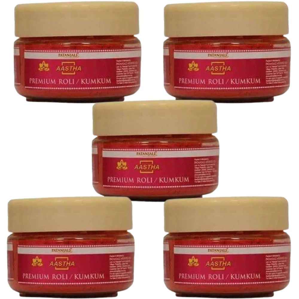 Patanjali Aastha Premium Roli / Kumkum (25 gm)