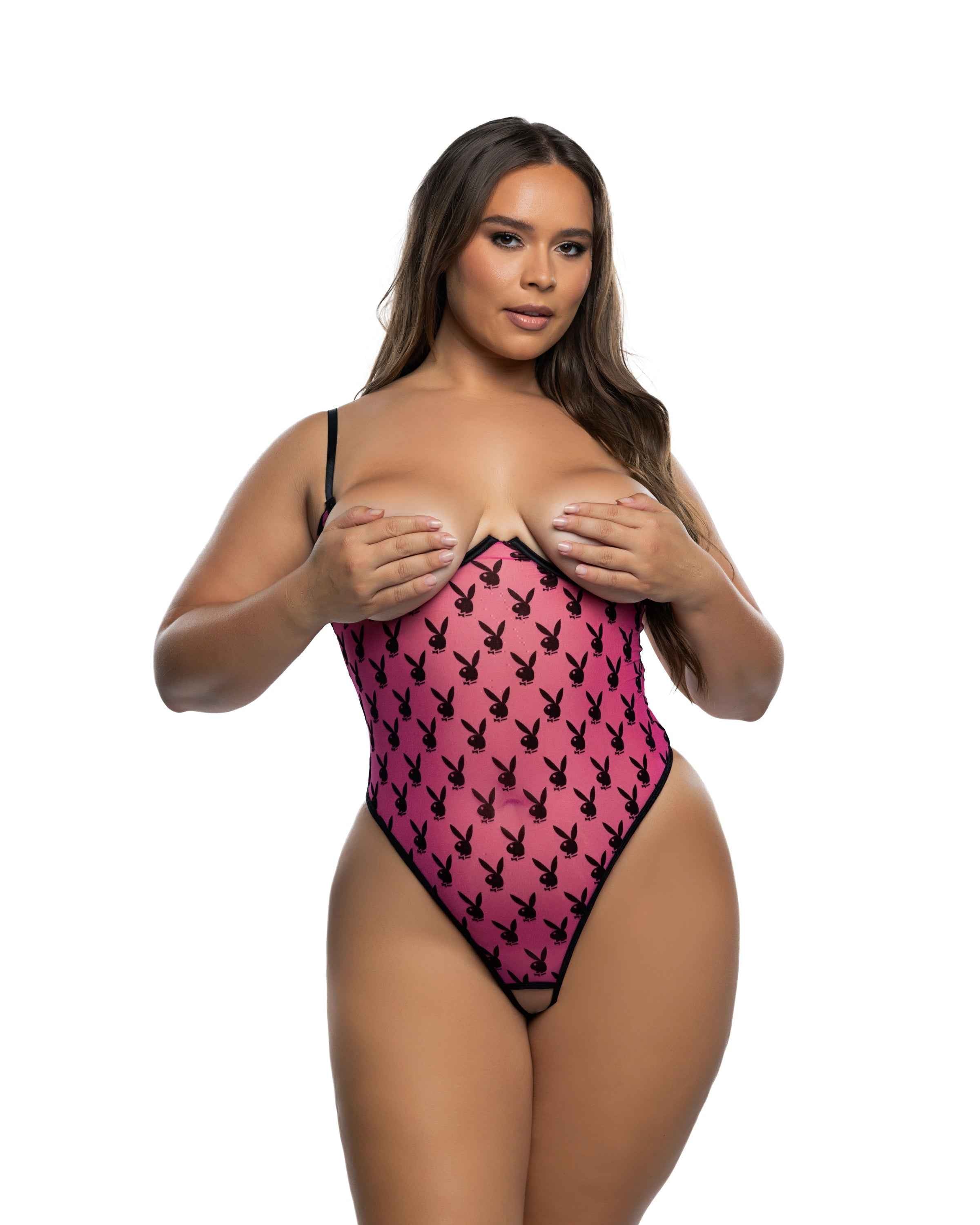 Playboy Ravishing Bunny Crotchless Teddy
