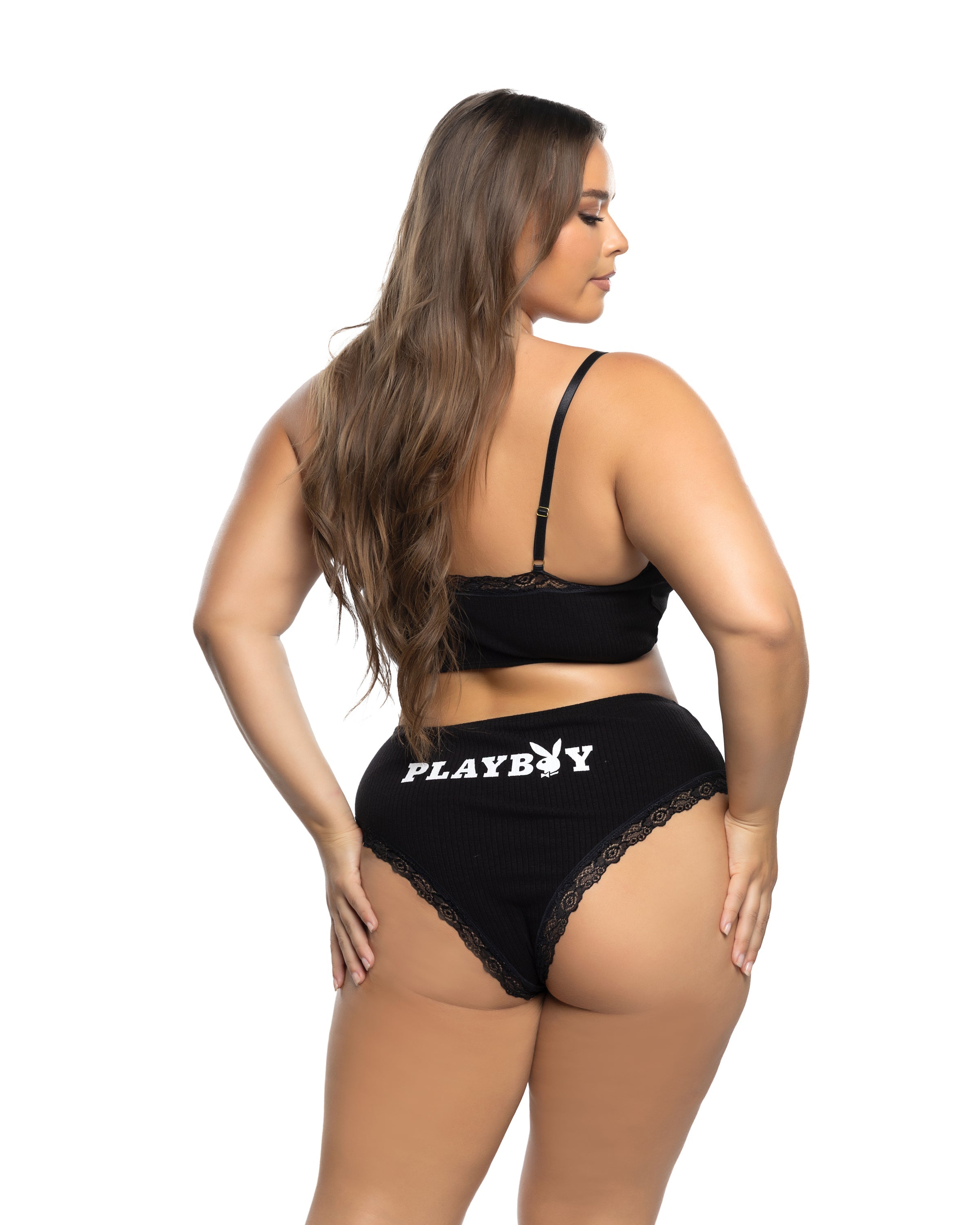 Playboy Comfy Bunny 2pc Cropped Cami Set by Rave Fix