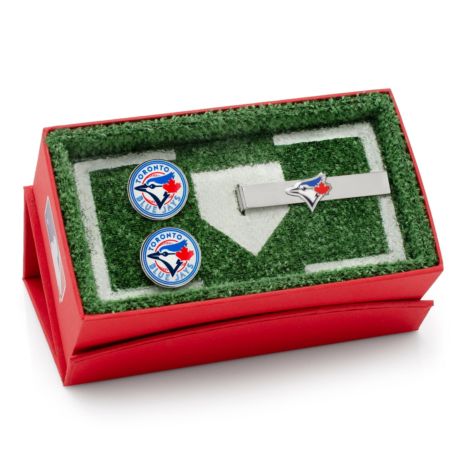 MLB Toronto Blue Jays Cufflinks and Tie Bar Gift Set