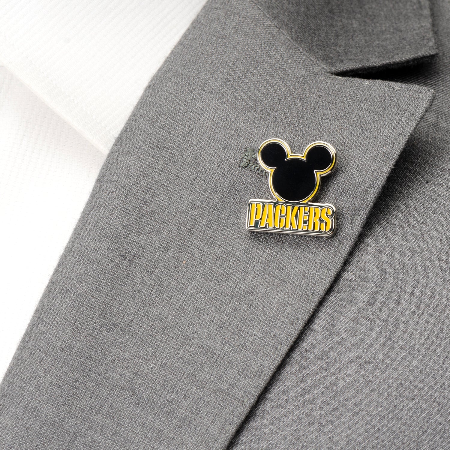 NFL Green Bay Packers & Mickey Lapel Pin by Cufflinks.com