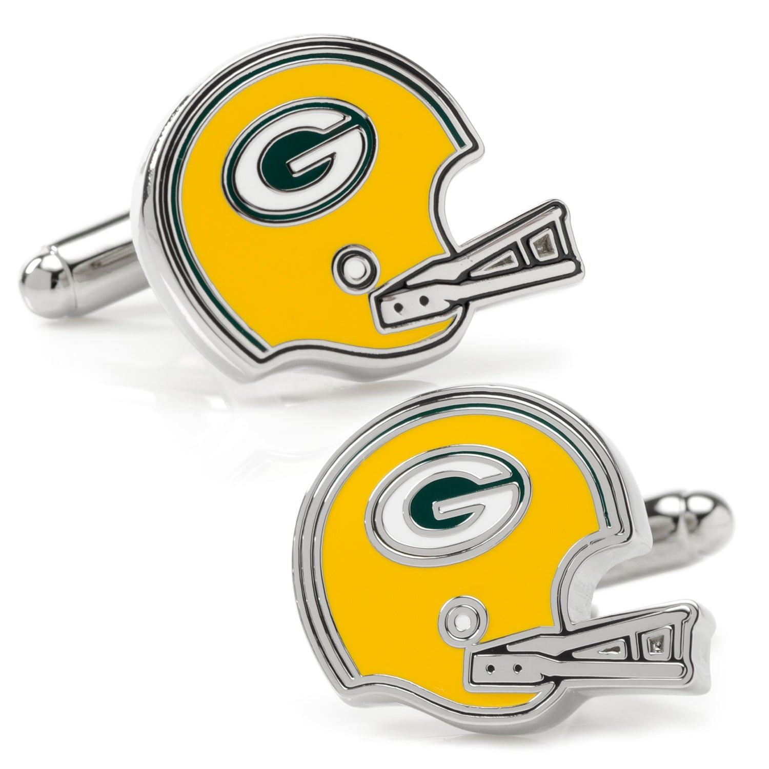 NFL Green Bay Packers Throwback Helmet Cufflinks by Cufflinks.com