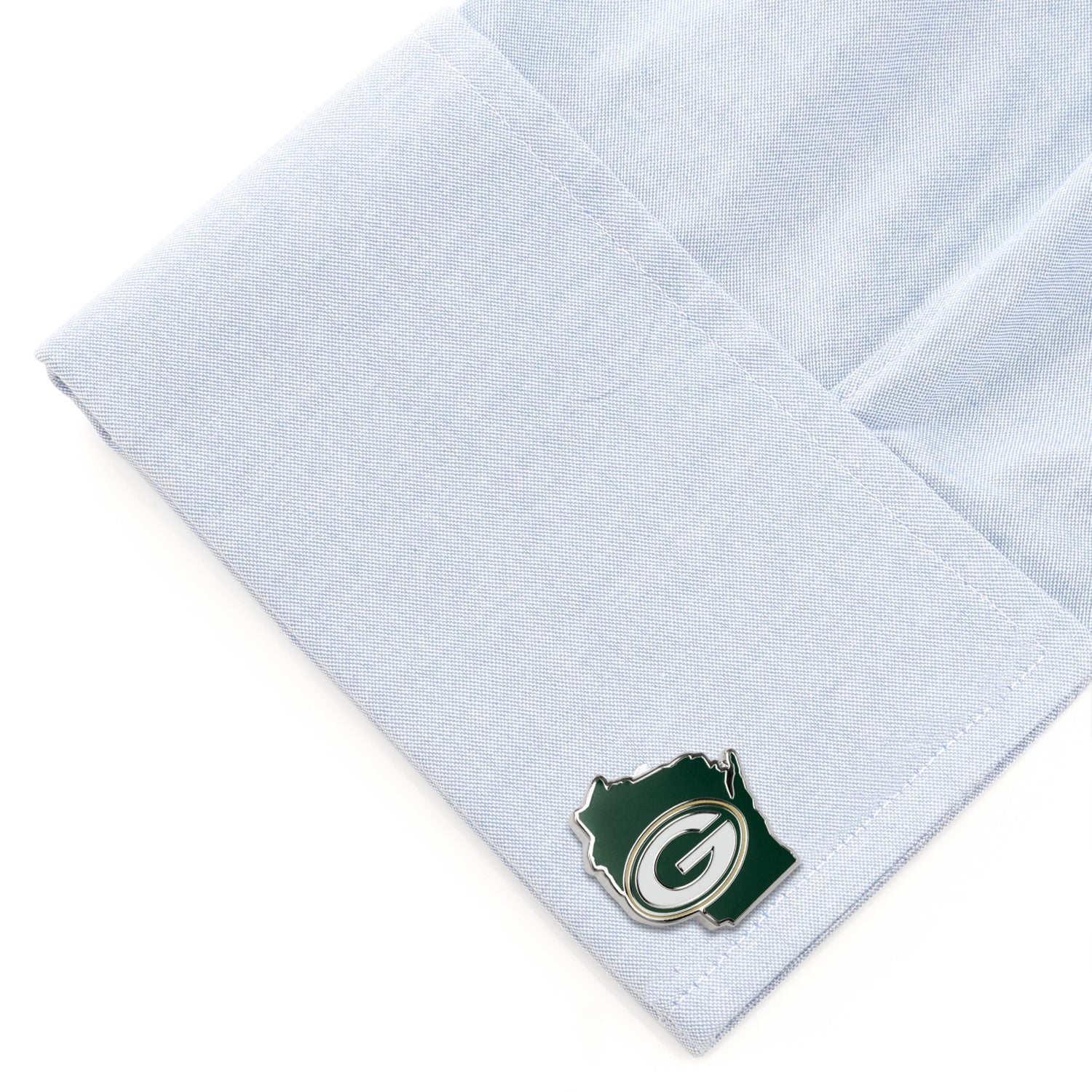 NFL Green Bay Packers State Shaped Cufflinks by Cufflinks.com