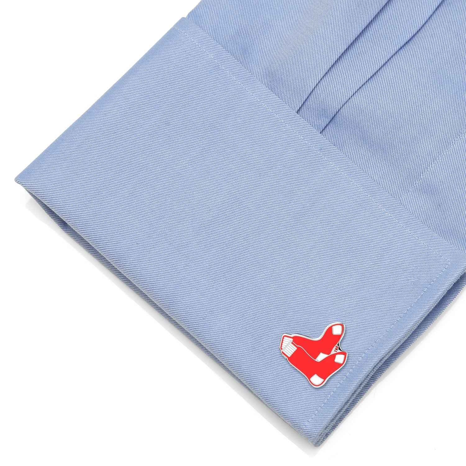 MLB Boston Red Sox Cufflinks and Tie Bar Gift Set