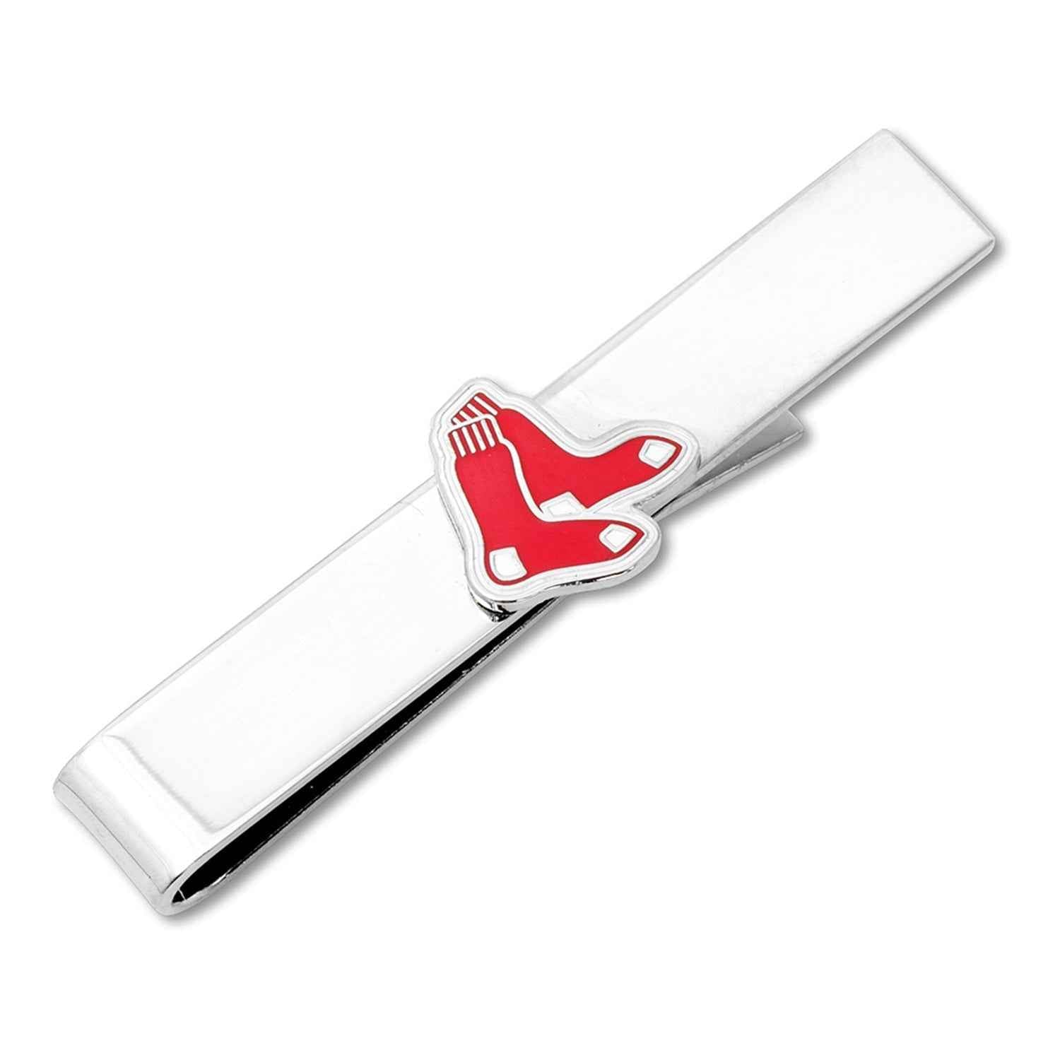 MLB Boston Red Sox Cufflinks and Tie Bar Gift Set