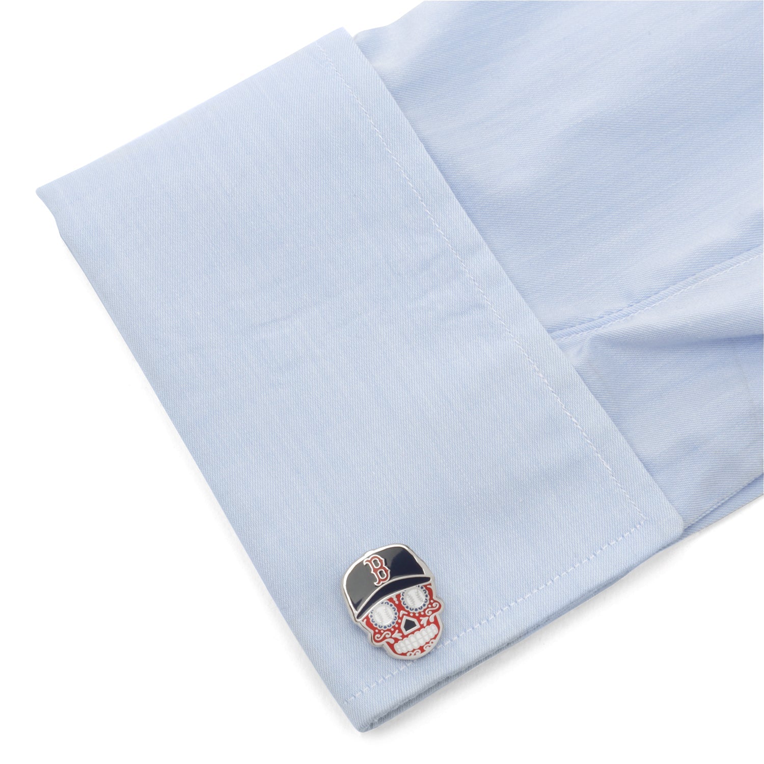 MLB Boston Red Sox Sugar Skull Cufflinks by Cufflinks.com