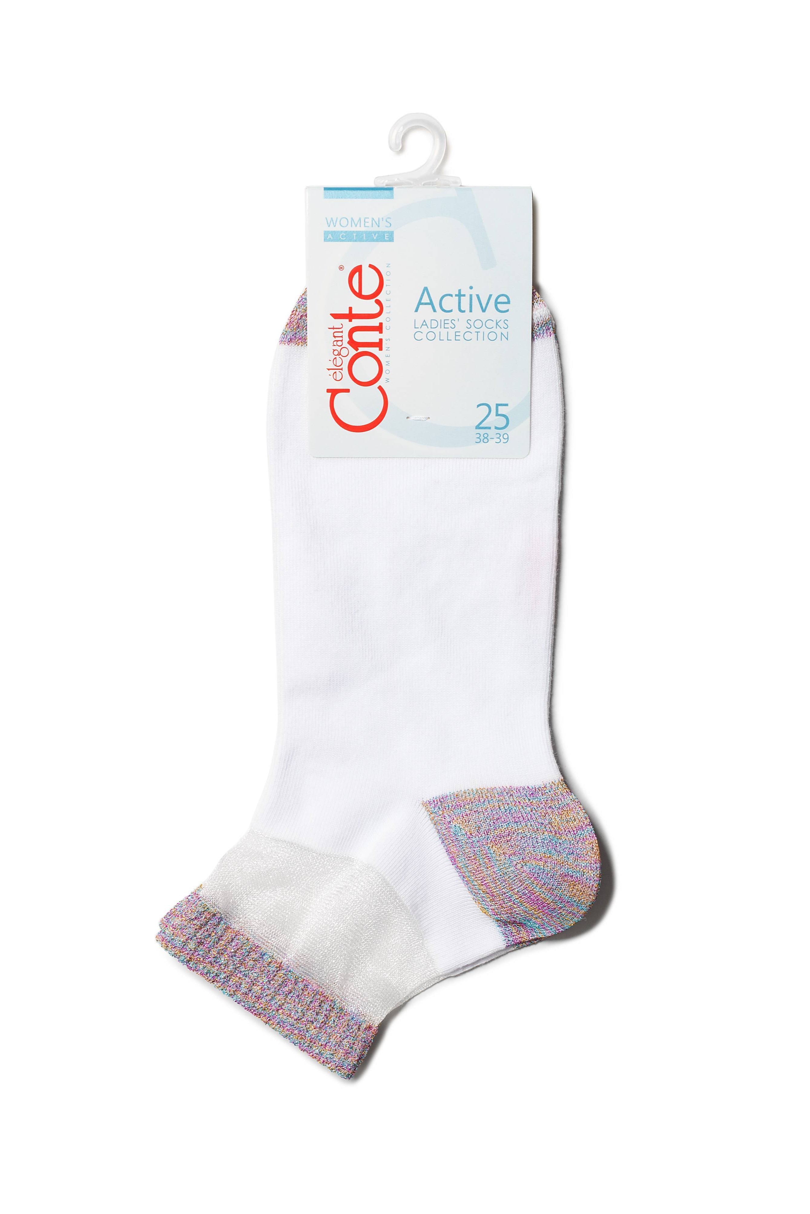 Cotton Ankle Socks Conte Active - 207 with Lurex by TheRanok.com