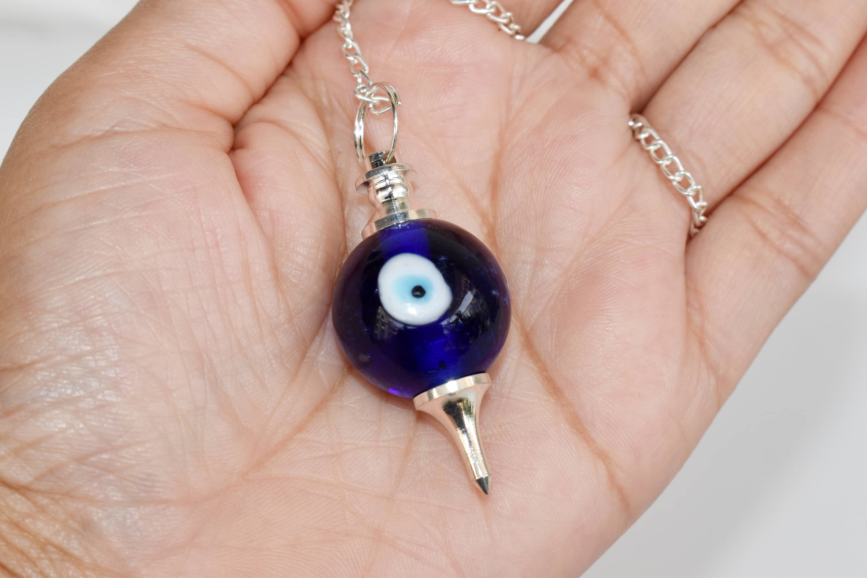 Evil Eye Crystal Pendulums, Crystal Ball Pendulums DestGlow
