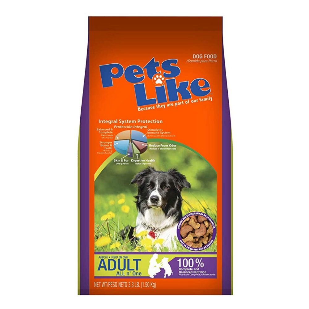 Pets Like Adult All in One Dog Food (3.3 lb / 1.5 kg) DestGlow