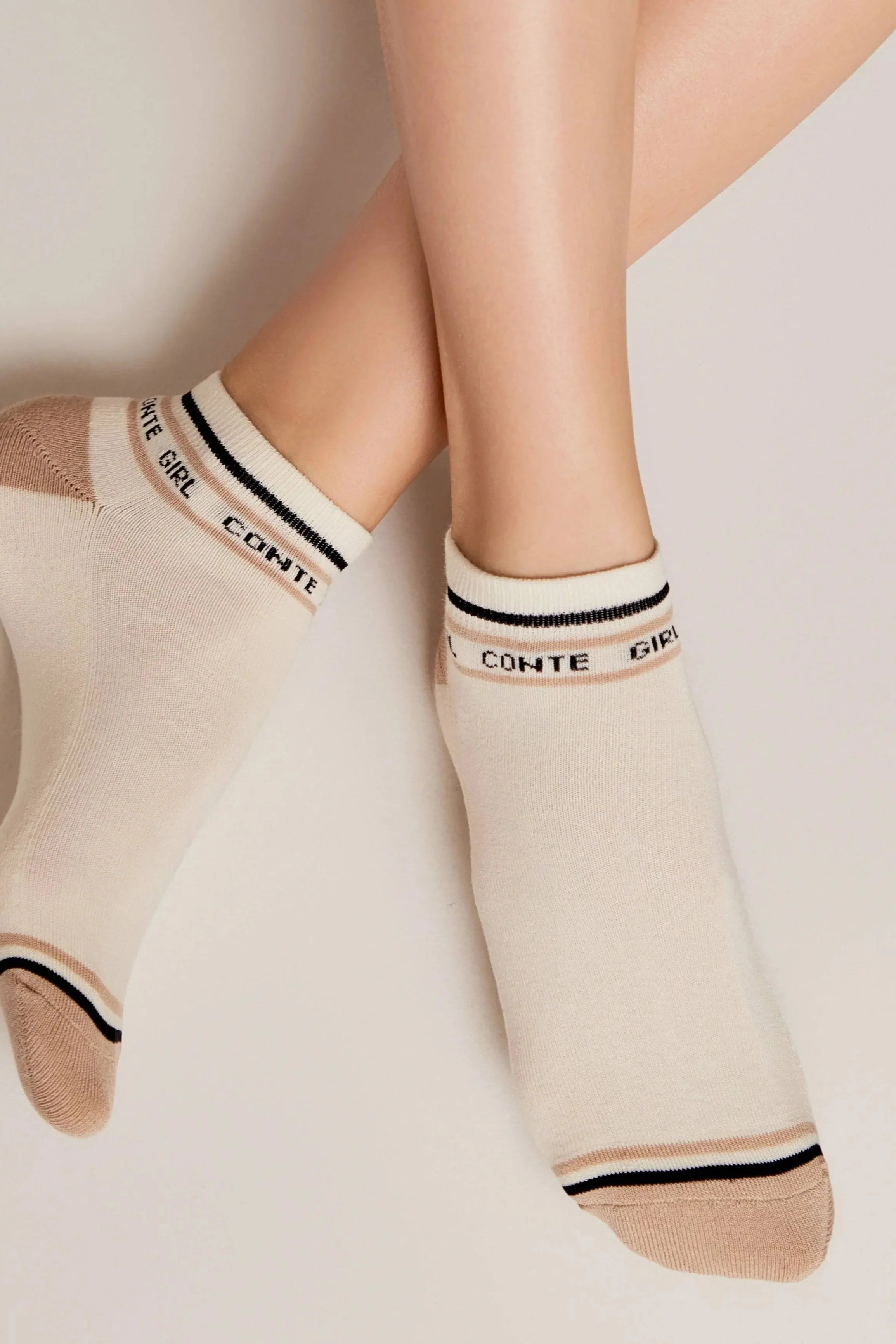 Cotton Ankle Socks Conte Active 572 - Terry Foot - DestGlow