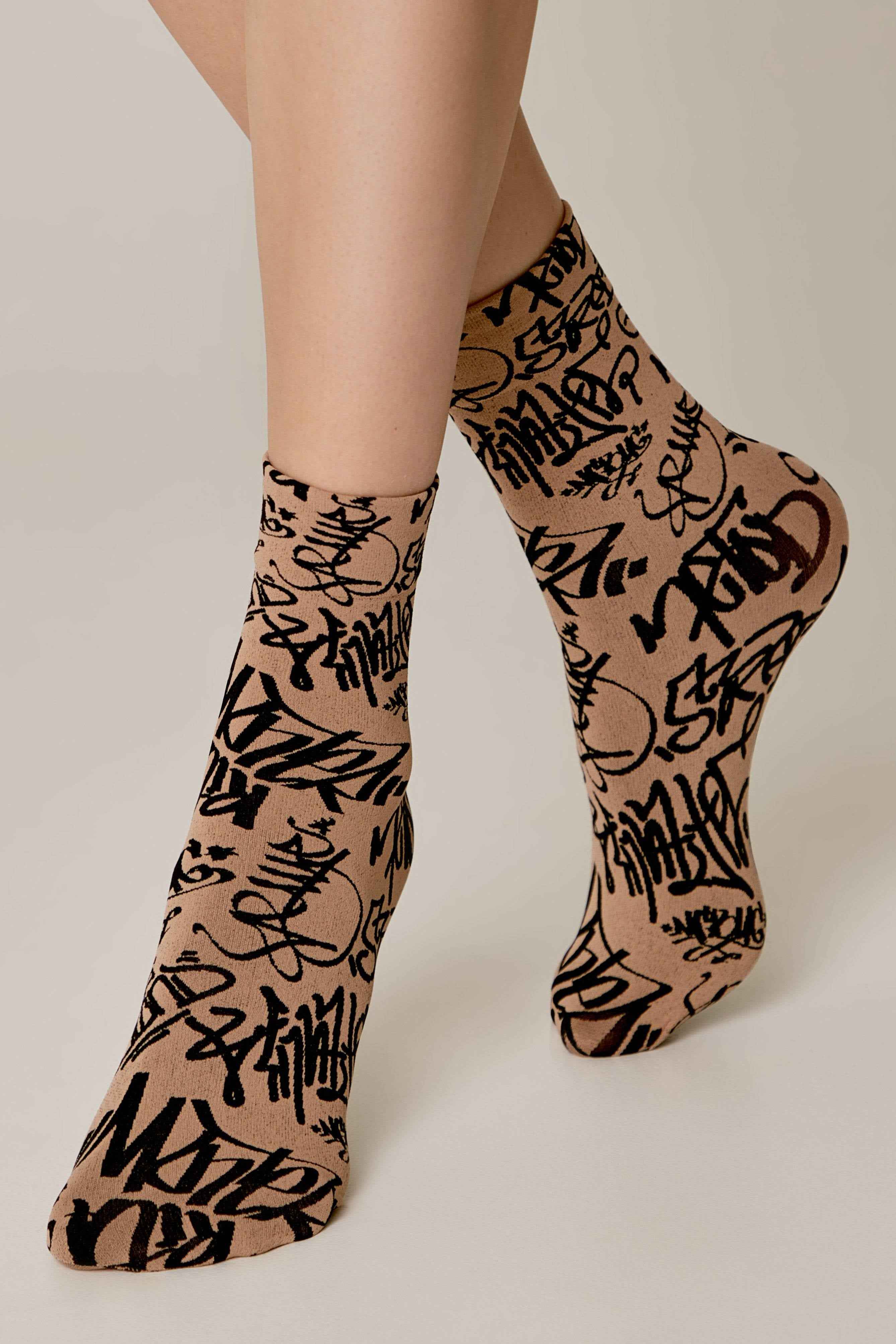 Socks Conte Fantasy - Graffiti Pattern