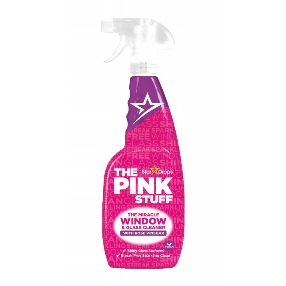 The Pink Stuff Window & Glass Cleaner with Vinegar (25oz) DestGlow
