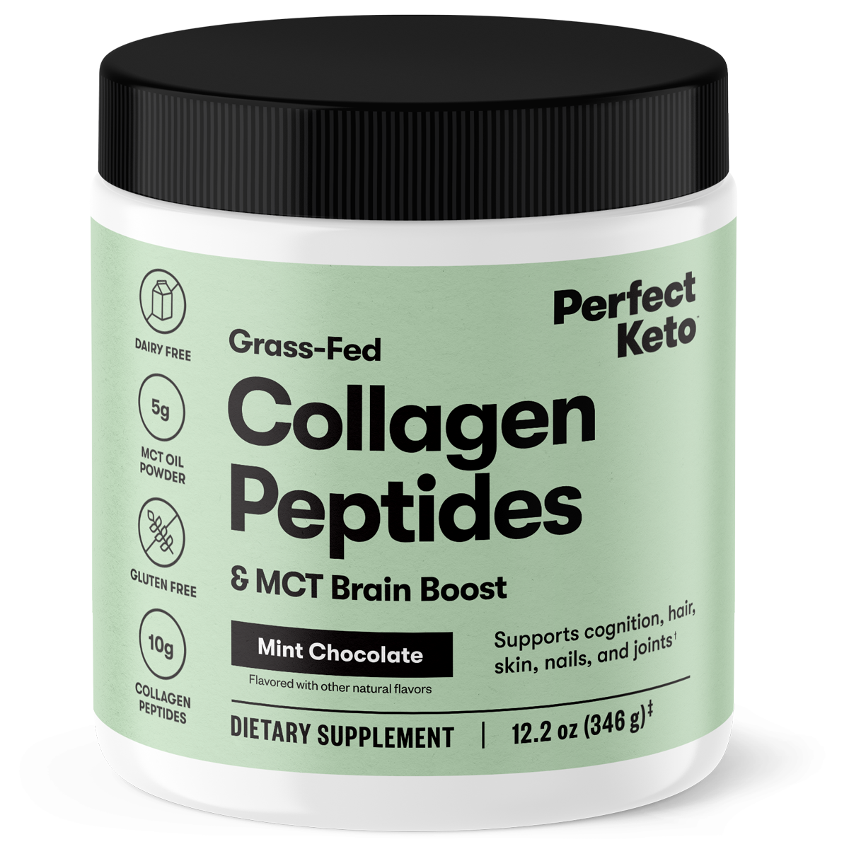 Grass-Fed Collagen Peptides & MCT Brain Boost by Perfect Keto