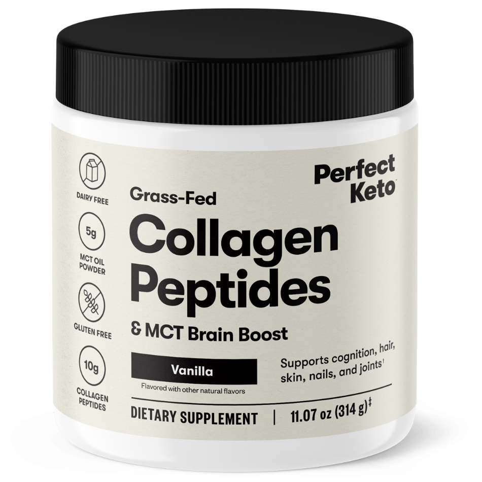 Grass-Fed Collagen Peptides & MCT Brain Boost by Perfect Keto