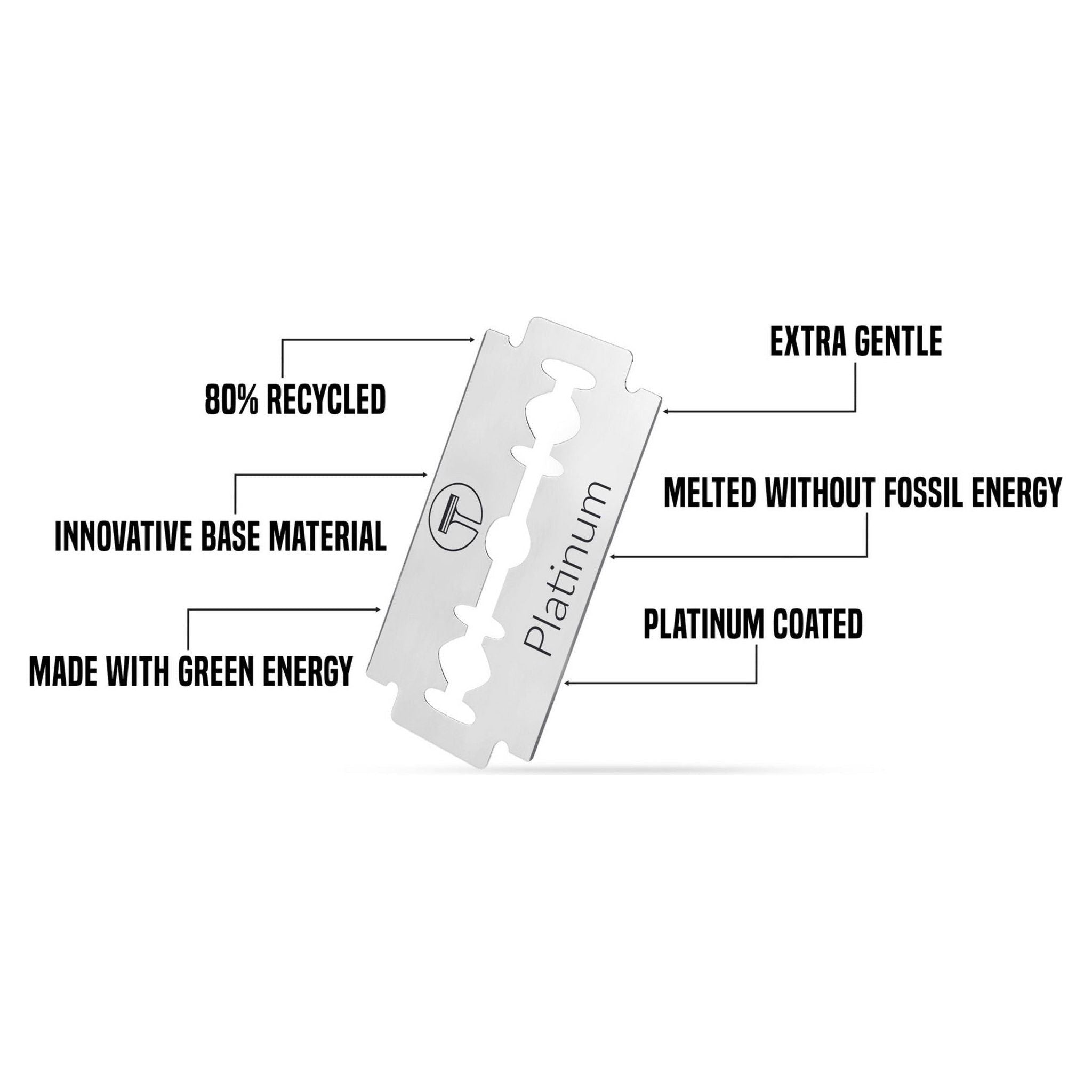 My-Blades Platinum Double Edge Razor Blades 10 ct by Pasteur Pharmacy