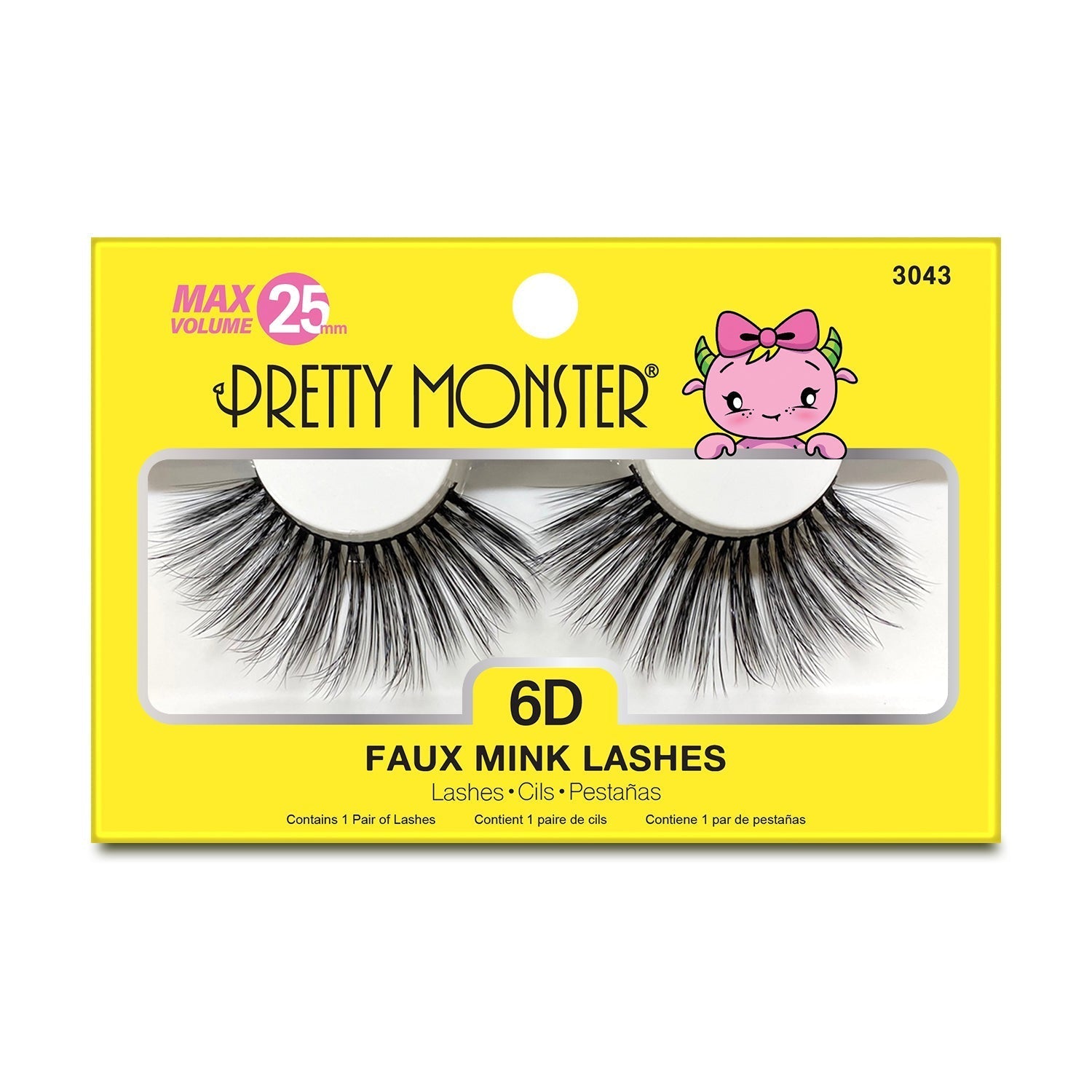 PRETTY MONSTER Max Volume 6D Faux Mink Lashes