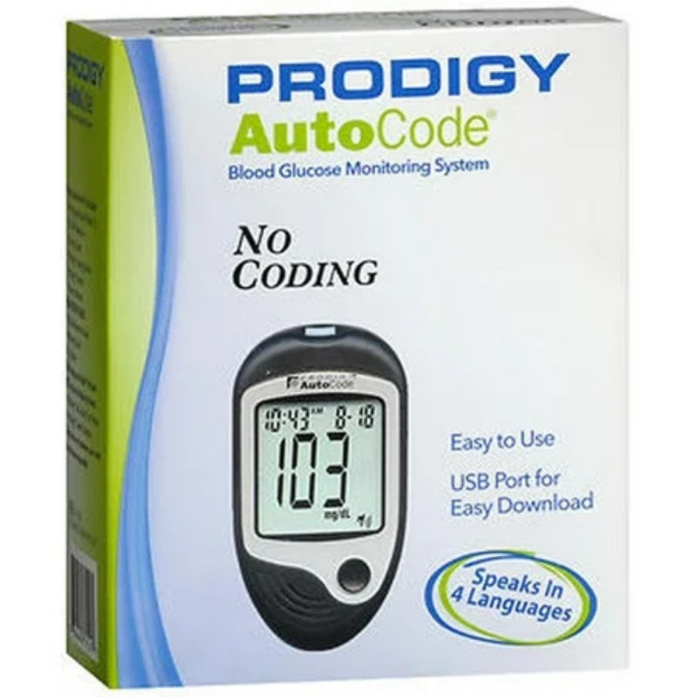 Prodigy AutoCode Blood Glucose Monitoring System DestGlow