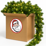 Green Garland with Warm White Lights | 99'X 8"