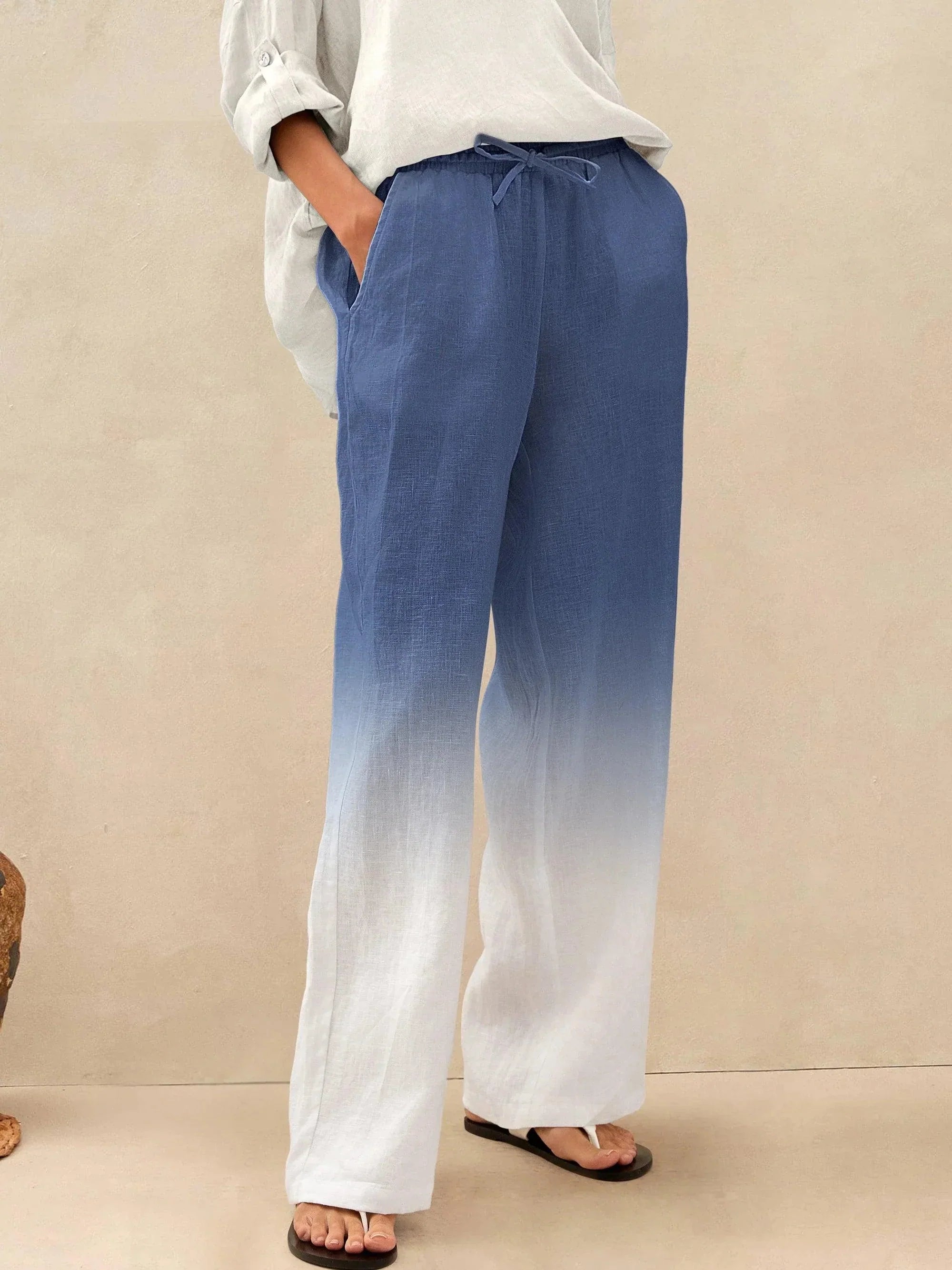 100% Linen Classic Pants LYON DestGlow