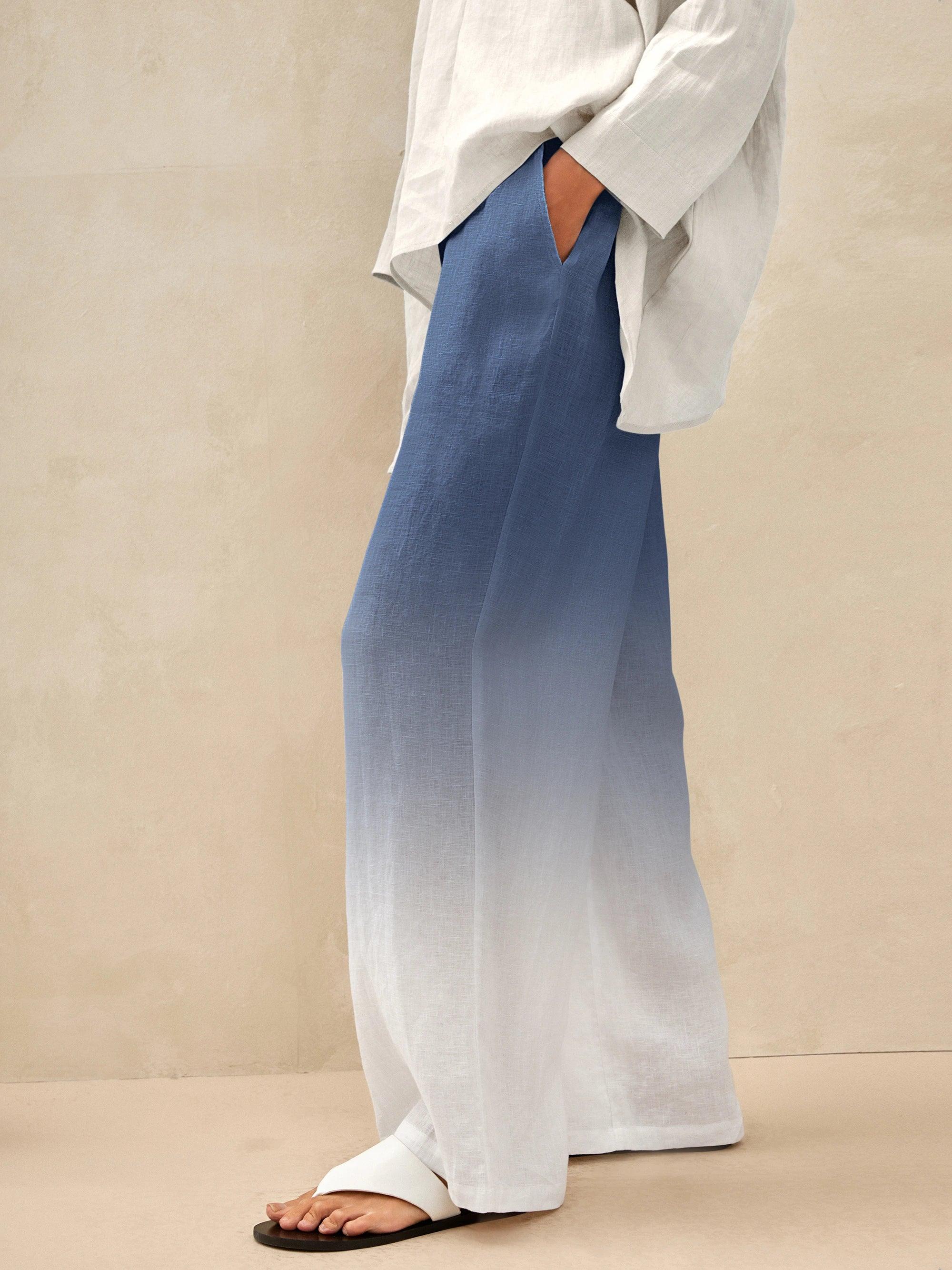 100% Linen Classic Pants LYON DestGlow