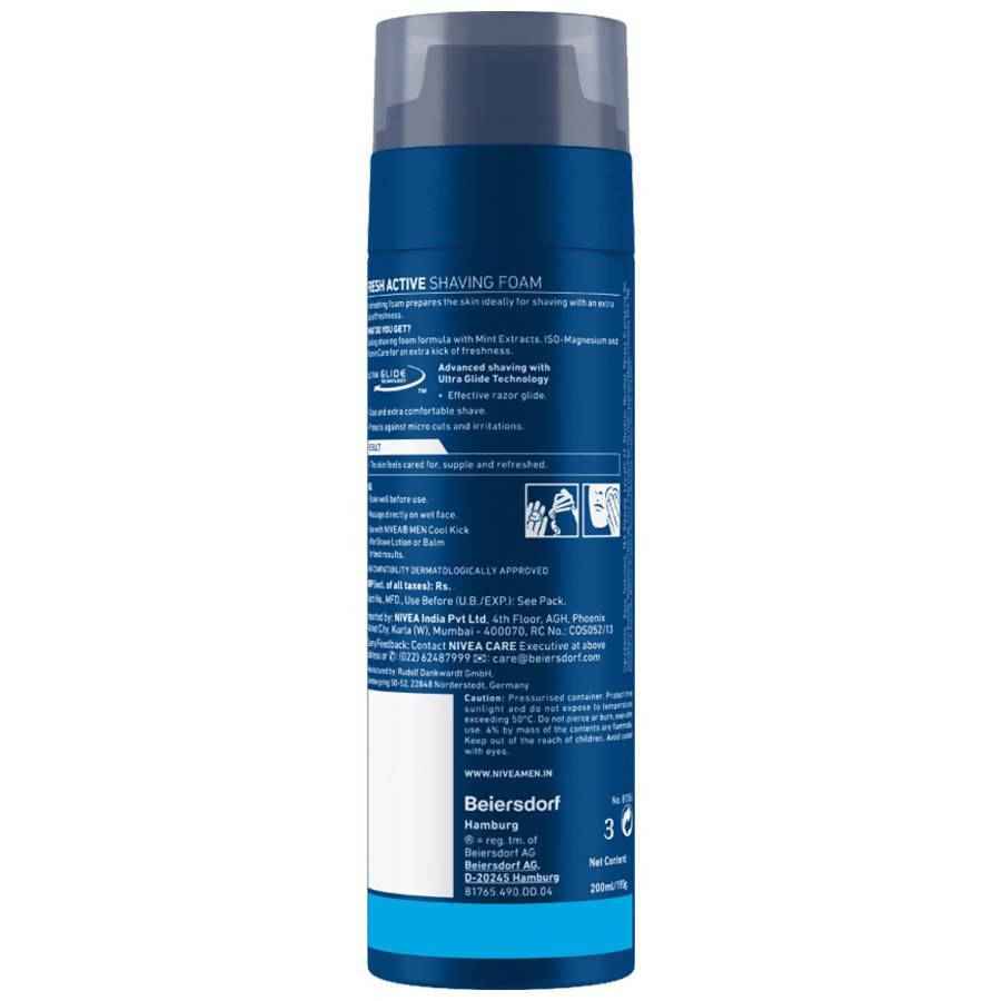 Nivea Men Fresh Active Shaving Foam
