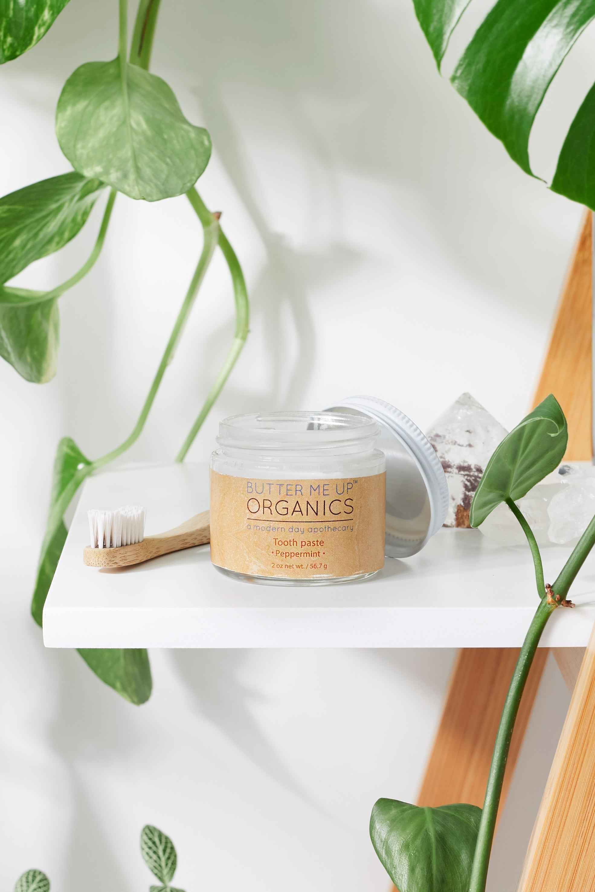 All Natural Organic Whitening Toothpaste / Remineralizing Toothpaste by Butter Me Up Organics