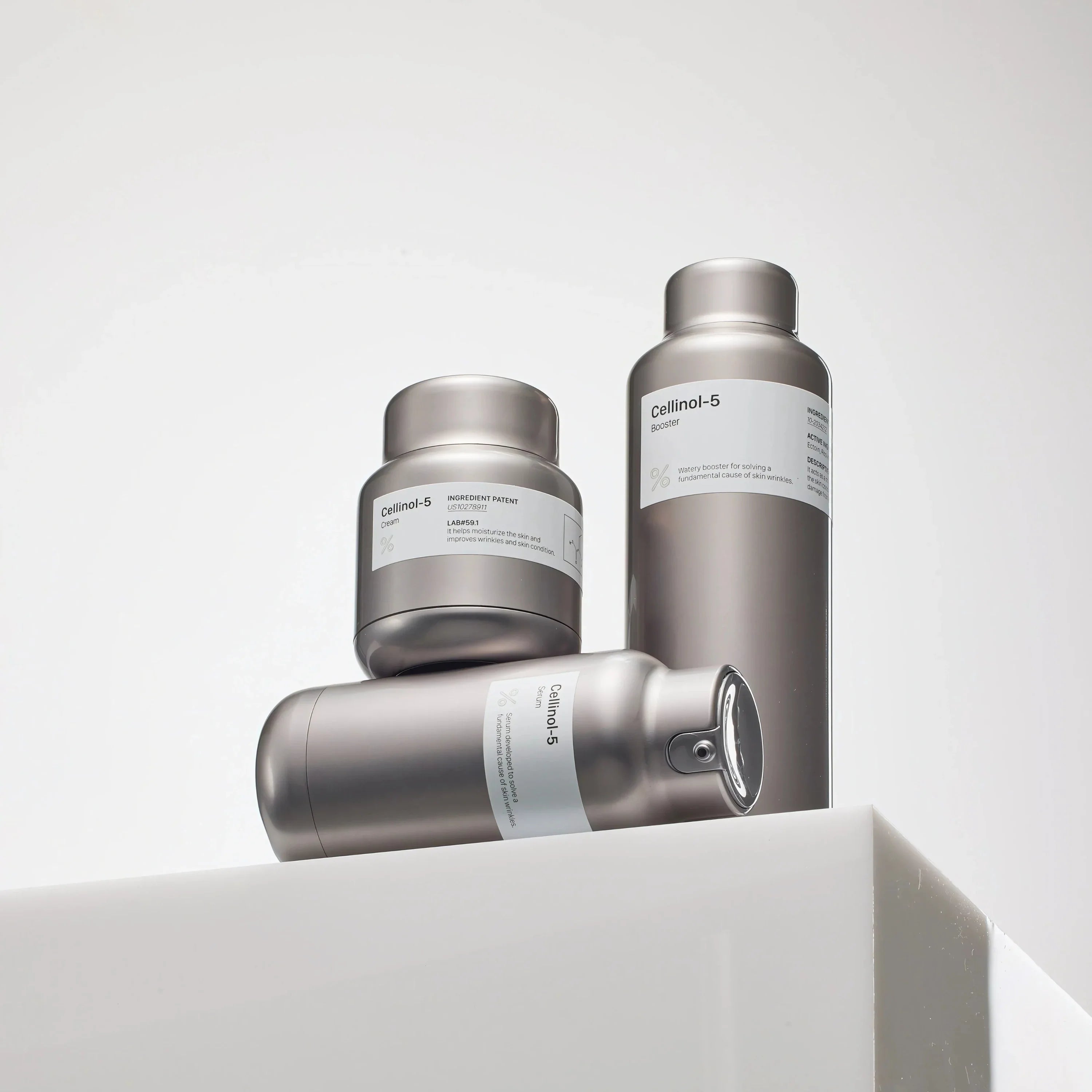 PERCENT SCIENCE Cellinol-5 Anti-Aging Trio Set - Patented Anti-Wrinkle & Lifting Complex with Brightening Effects by KBX