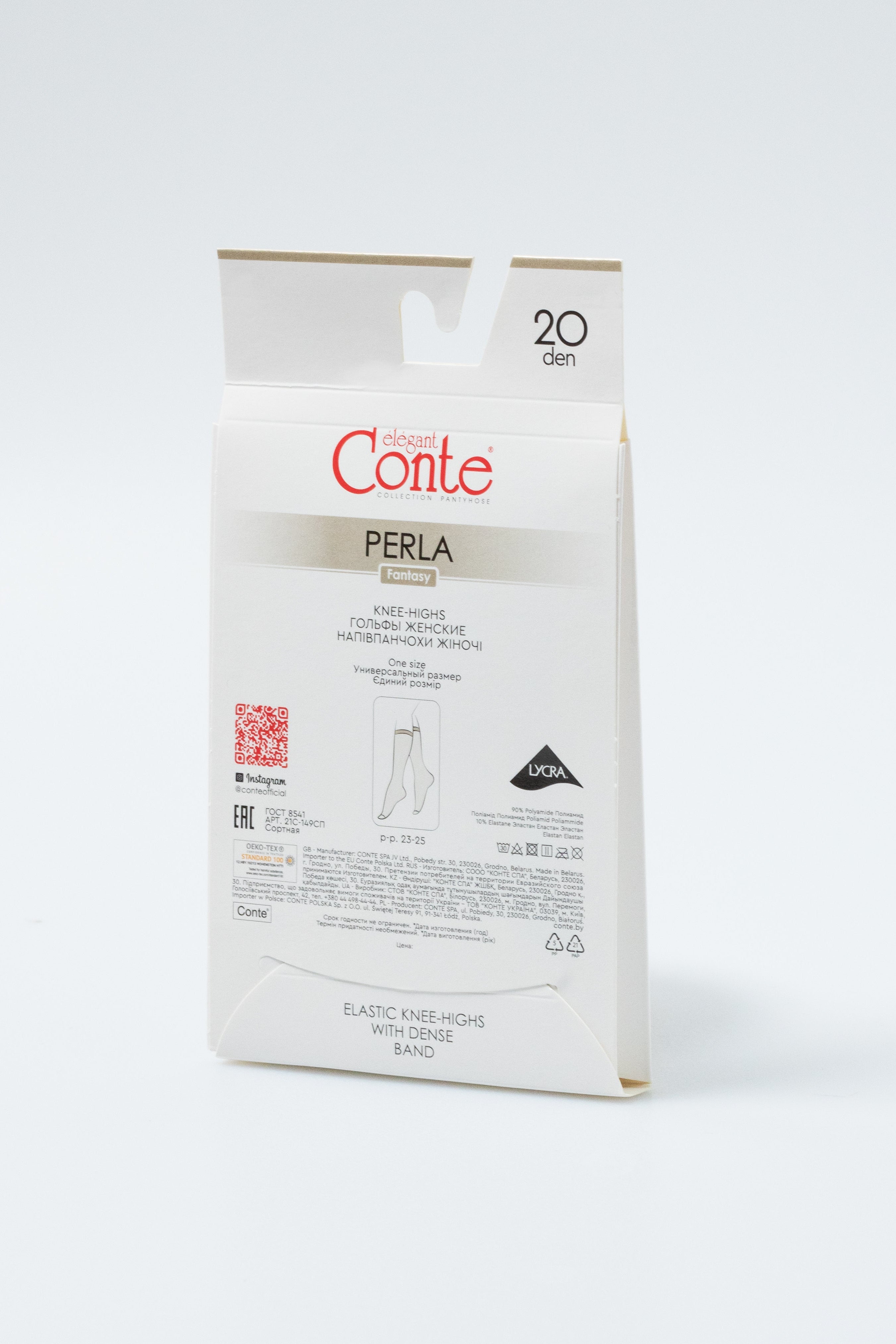 Fantasy Knee Highs Conte Perla - Geometric Dot Pattern - DestGlow