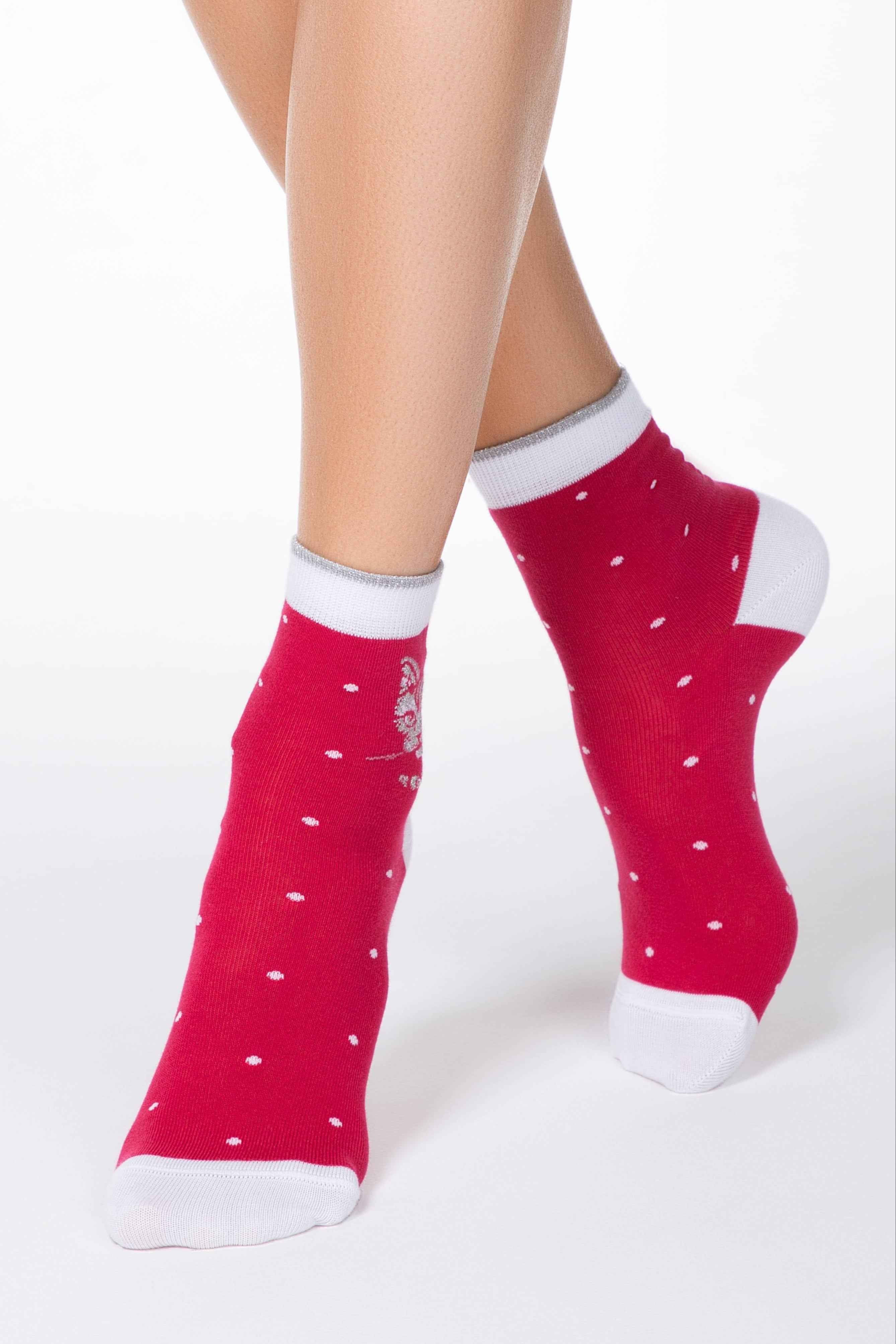 Conte Elegant Cotton Socks (2 pairs) - Lady Cat - DestGlow