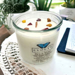 Rocks Candle - It's a Vibe (Wood Wick Mookite Jasper Gemstone Soy Candle)