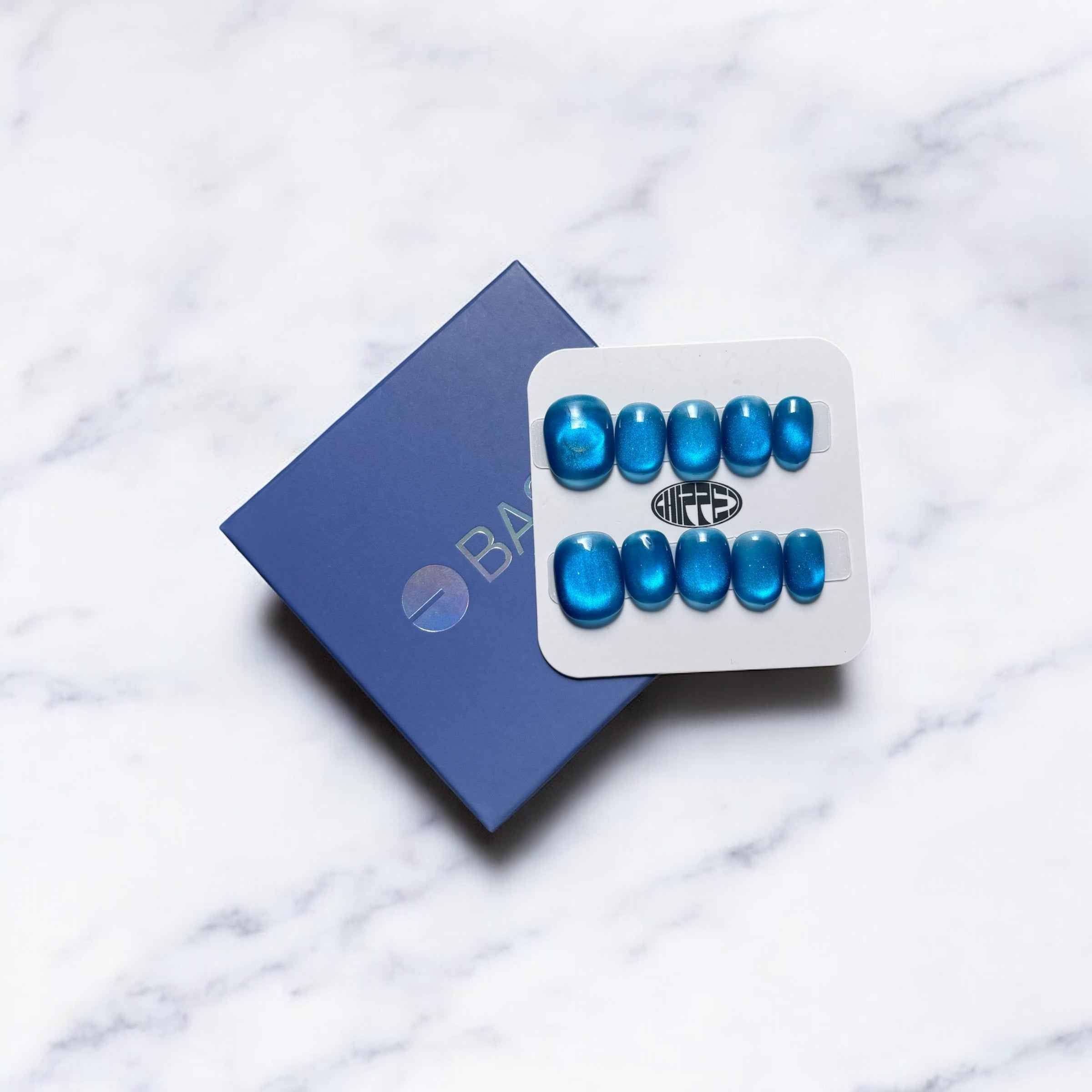 Based 🟦 NFC Nails That Share Your Socials