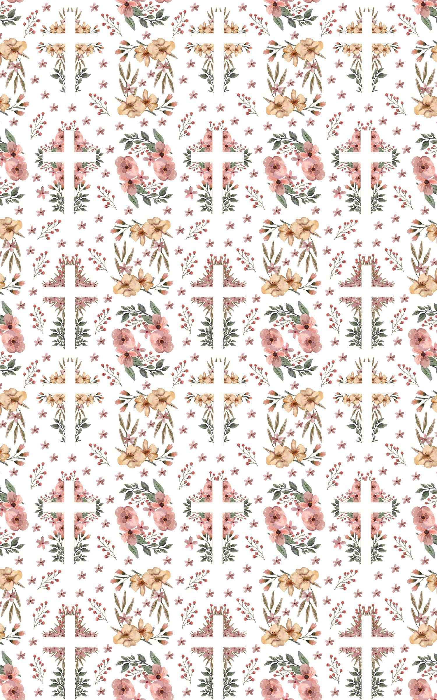 Easter Floral Cross - Earth Tone