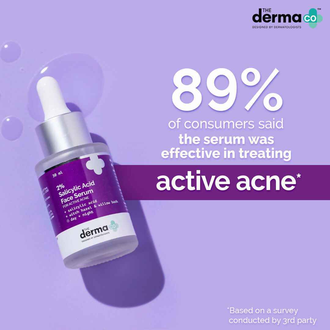 The Derma Co 1% Hyaluronic Sunscreen & 2% Salicylic Face Serum Combo