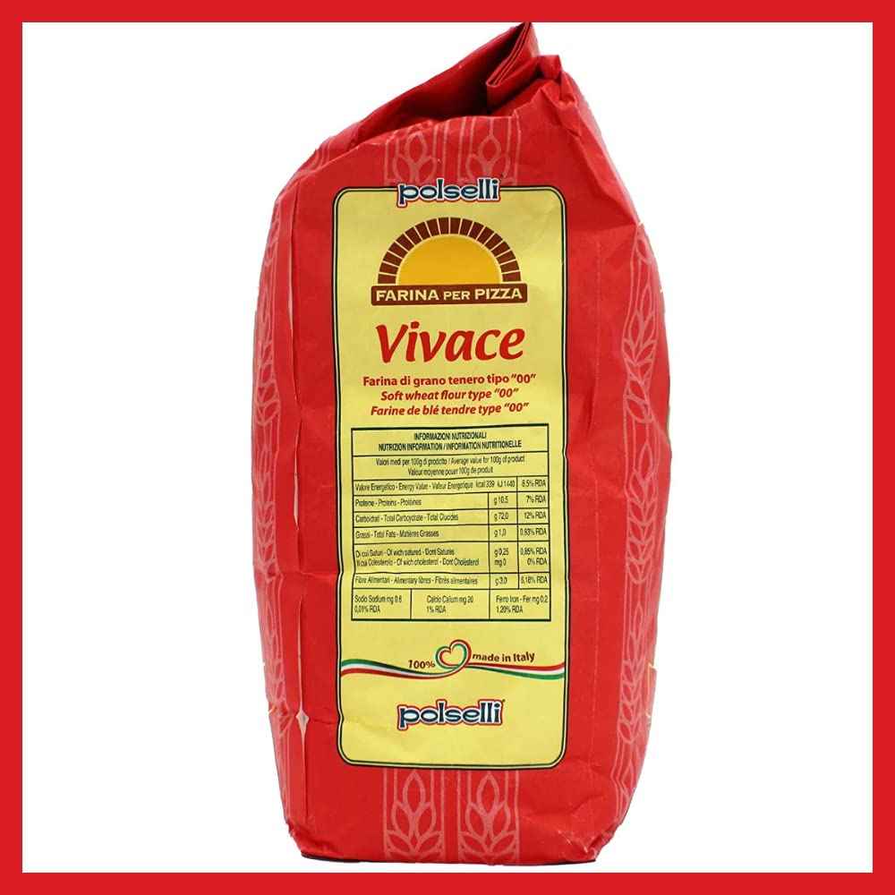 Polselli, Vivace Tipo 00 Pizza Flour, 11lb (5 kg)