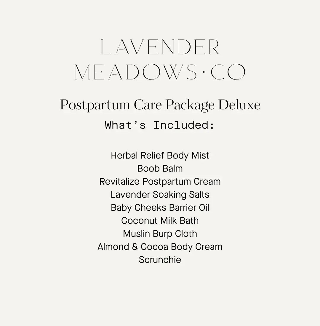 Postpartum Care Package Deluxe by Lavender Meadows Co