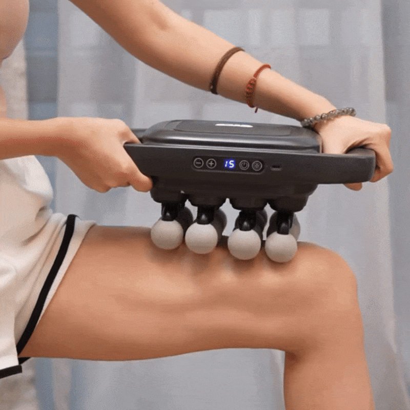 PowerRelief™ Deep Tissue Massage Gun – Percussion & Heat Therapy Device