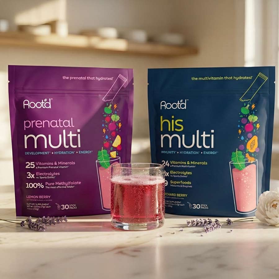 Growing Together Bundle - The Hydrating Multivitamin - For Future Mom & Dad by Root&