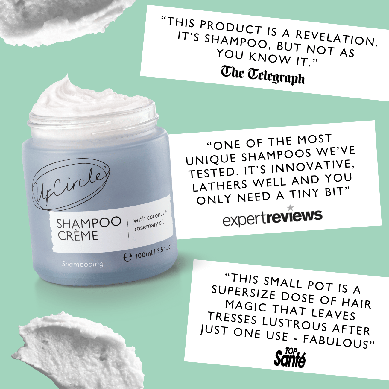 Shampoo Crème with Pink Berry Extract by UpCircle