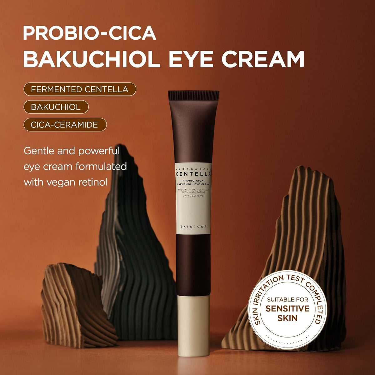 SKIN1004 Probio-Cica Bakuchiol Eye Cream Twin Pack – Anti-Aging & Firming for Delicate Eye Area (20ml x 2) DestGlow