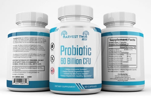Probiotic 60 Billion CFU - Ultra-Strength Digestive Health & Gut Support