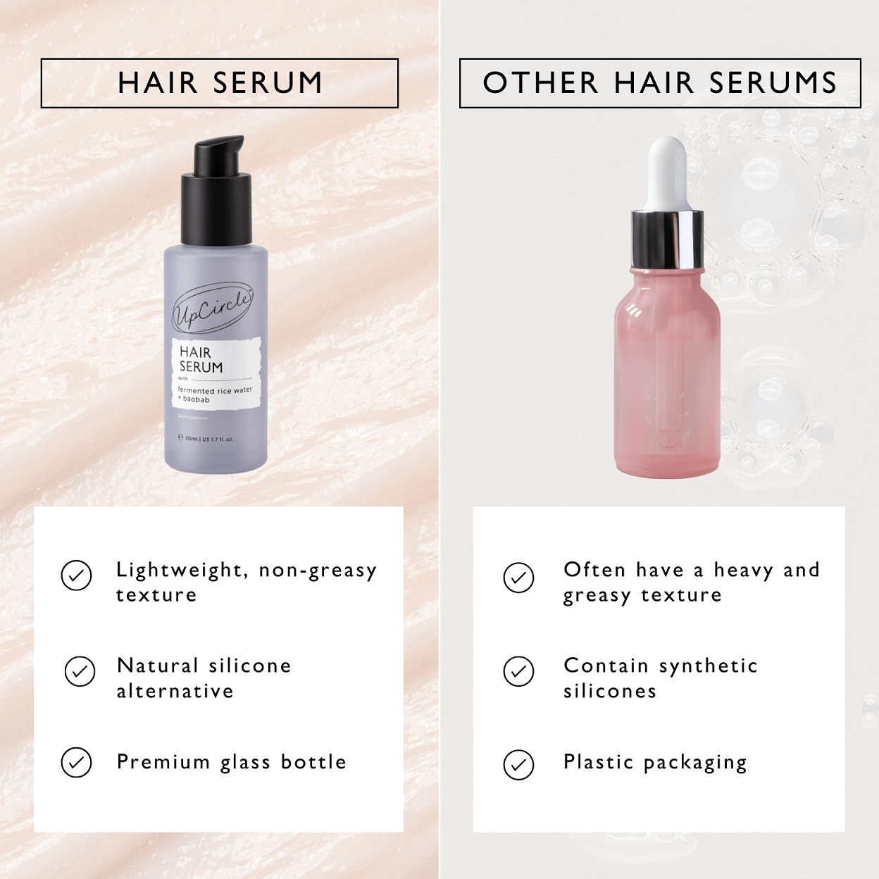 Hair Serum with Fermented Rice Water + Baobab by UpCircle