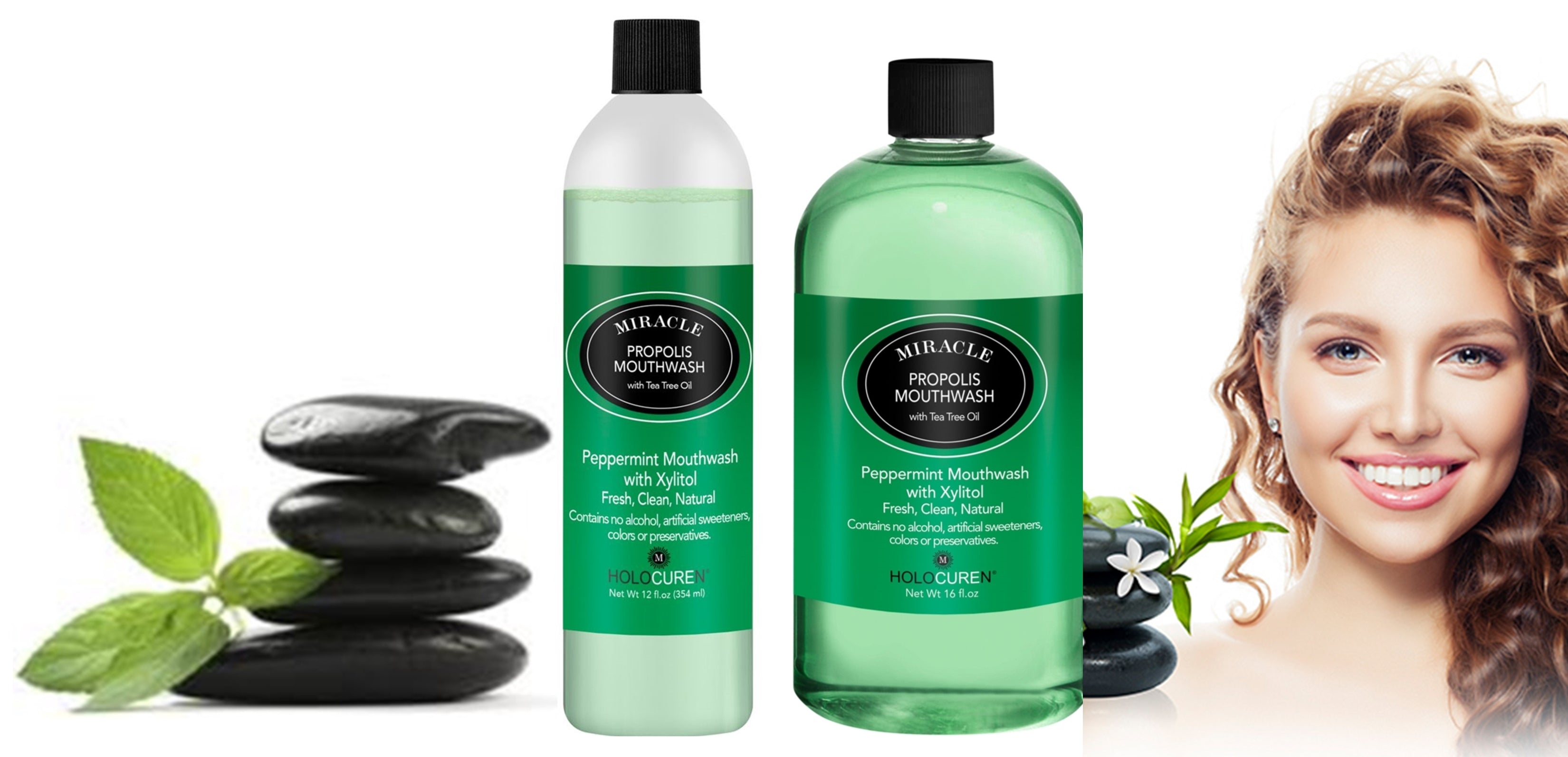 Holocuren Miracle Propolis Mouthwash with Tea Tree Oil – Fluoride-Free, 16 oz by HOLOCUREN - Official Website