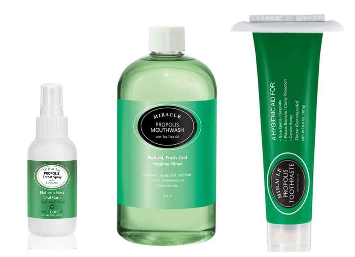 2 oz Miracle Propolis Throat Spray with 7 other herbs for Flu season and Allergies