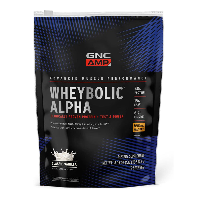 GNC AMP Wheybolic Alpha with MyoTOR – Classic Vanilla (9 Servings) by Top Vita Shop