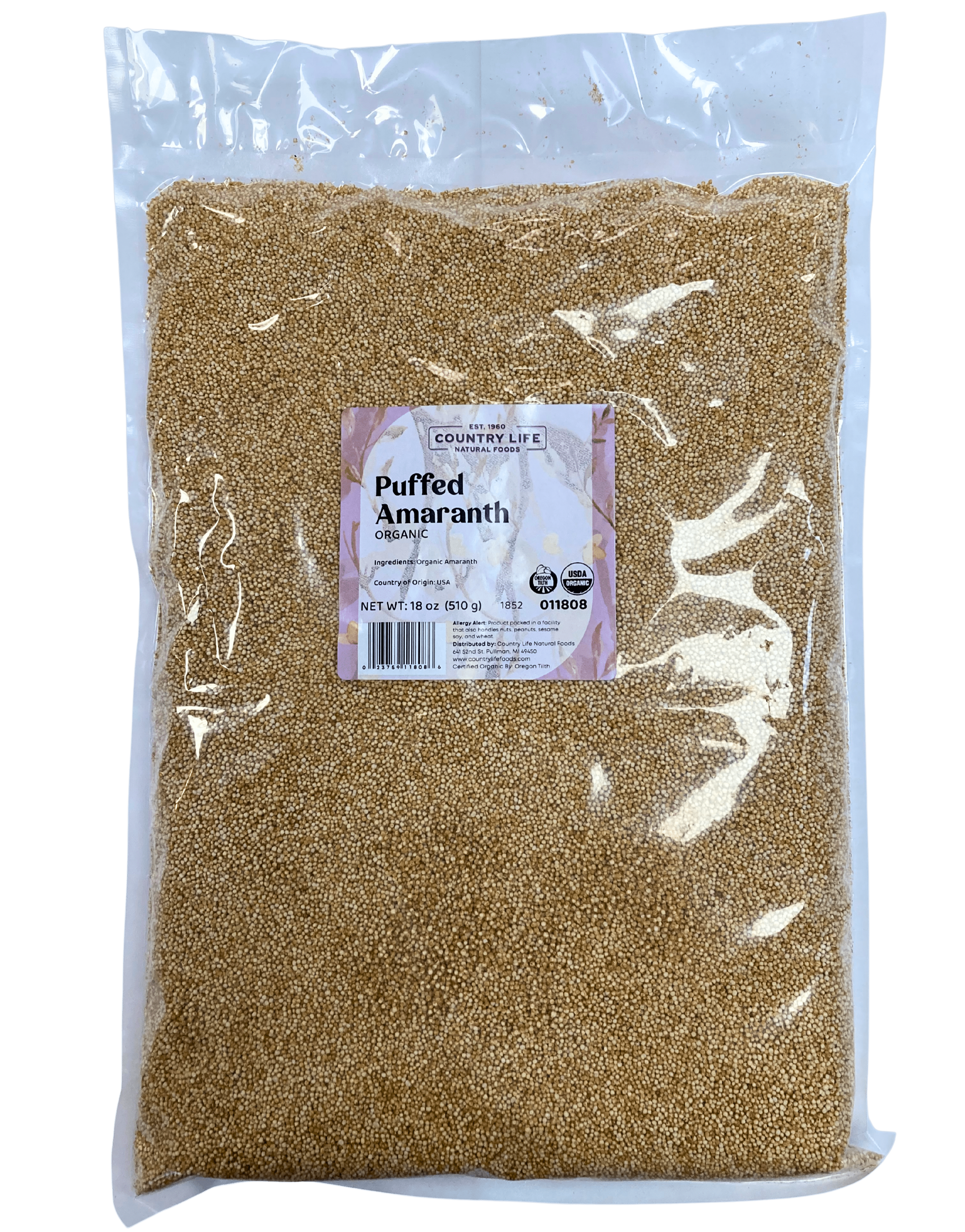 Puffed Amaranth, Organic DestGlow