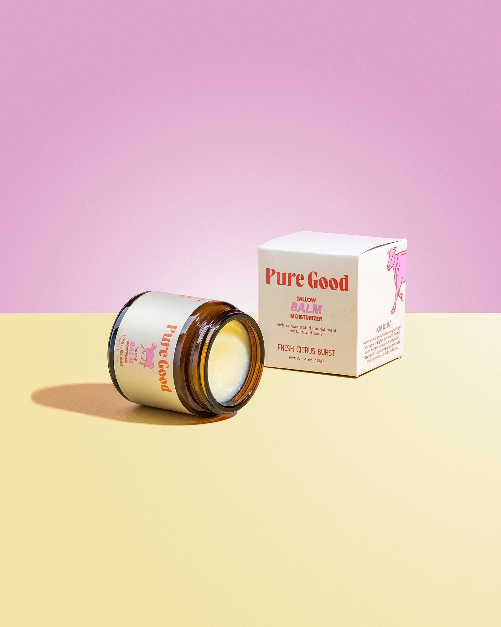Fresh Citrus Burst Tallow Balm - Hydration and Vitamin C by Pure Good LLC