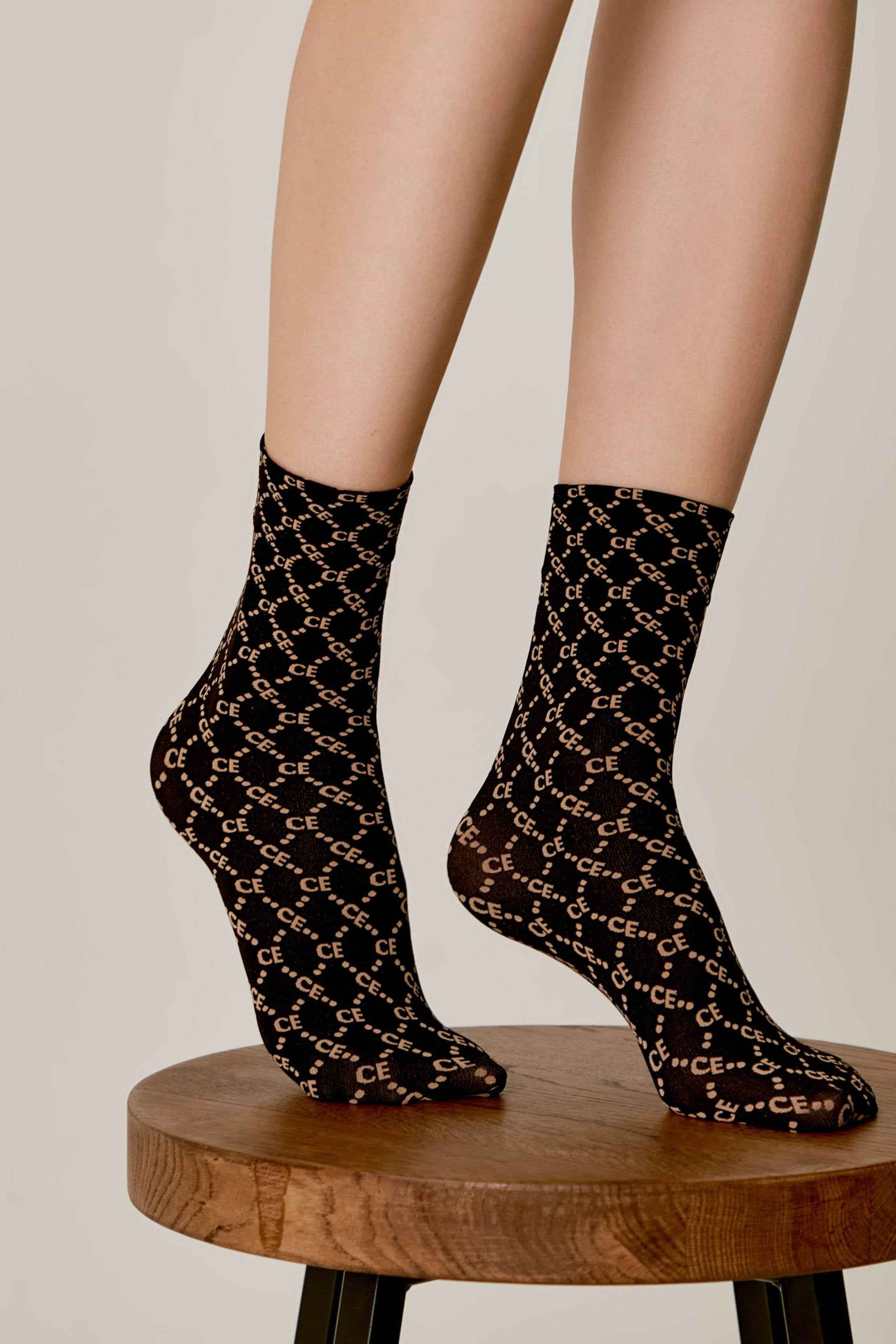 Socks Conte Fantasy - Diamond Pattern